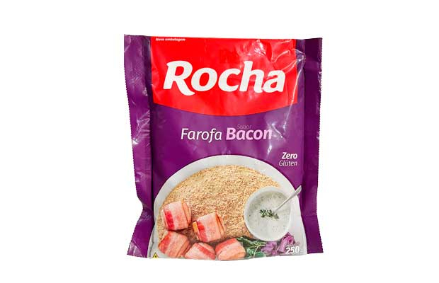 MY BRASIL MERCADO -  Farofa sabor bacon Rocha 250g 1