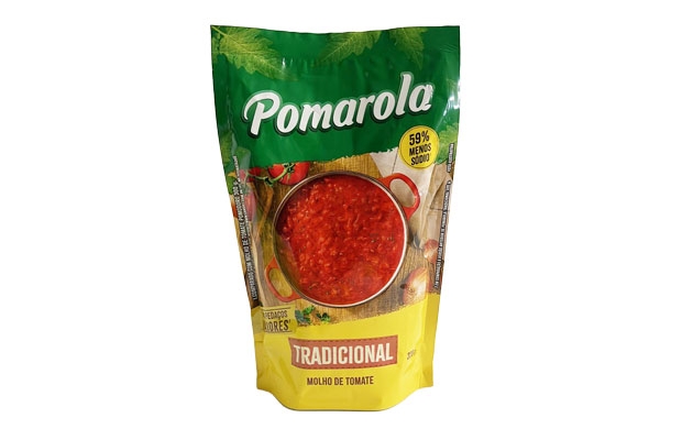 MY BRASIL MERCADO -  Molho de tomate pronto pomarola tradicional Knorr sachê 320g. 1