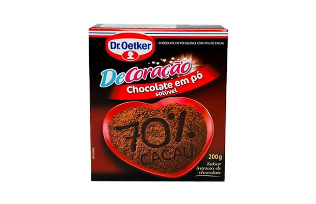 MY BRASIL MERCADO -  Chocolate em pó Solúvel Dr. Oetker 70 % Cacau 200g 1