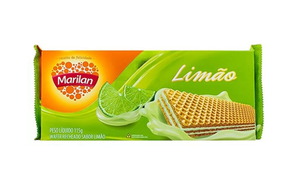 MY BRASIL MERCADO -  Wafer marilan sabor Limão 115g. 1