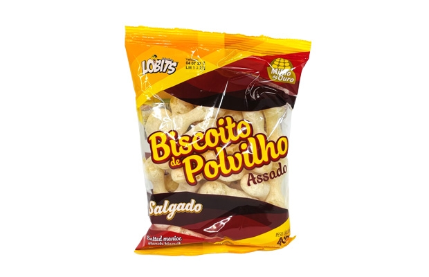 MY BRASIL MERCADO -  Biscoito de Polvilho Salgado - Lobits 40g 1