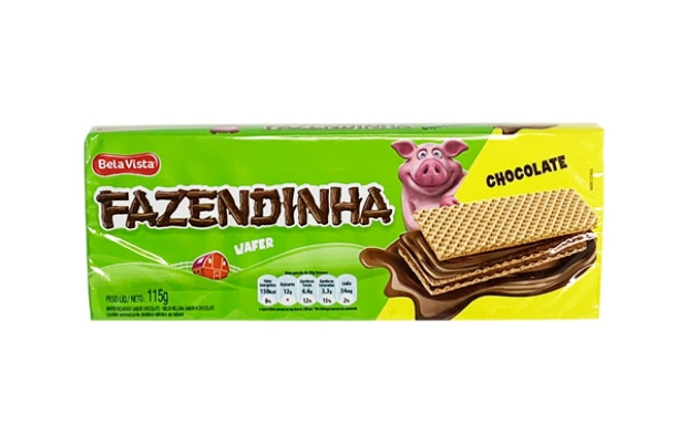MY BRASIL MERCADO -  Wafer Fazendinha Sabor Chocolate 1