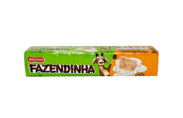 MY BRASIL MERCADO -  Biscoito Recheado Flocos Fazendinha 130 gramas 1