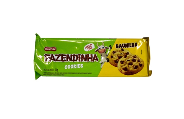 MY BRASIL MERCADO -  Cookies Baunilha Gotas Chocolate Fazendinha 50g 1