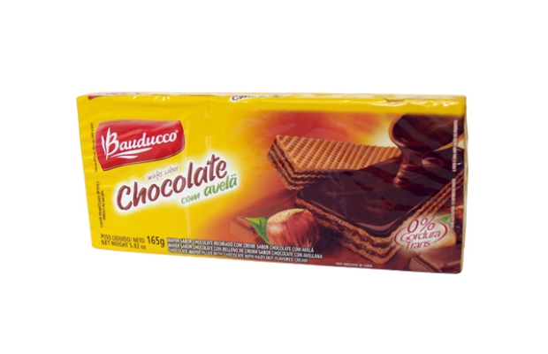 MY BRASIL MERCADO -  Wafer bauducco sabor chocolate com avelã 140g. 1