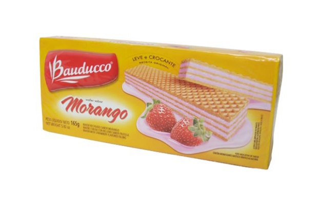 MY BRASIL MERCADO -  Wafer bauducco sabor morango 165g. 1