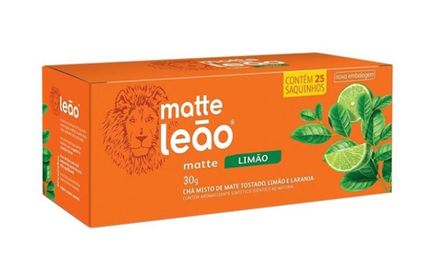MY BRASIL MERCADO -  Chá matte leão tostado sabor limão 40g. 25 unid. 1