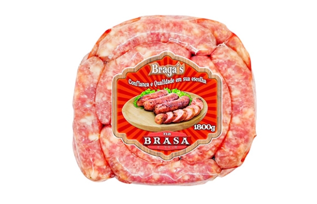 MY BRASIL MERCADO -  Linguiça Braga's Especial p/churrasco 1800g. 1