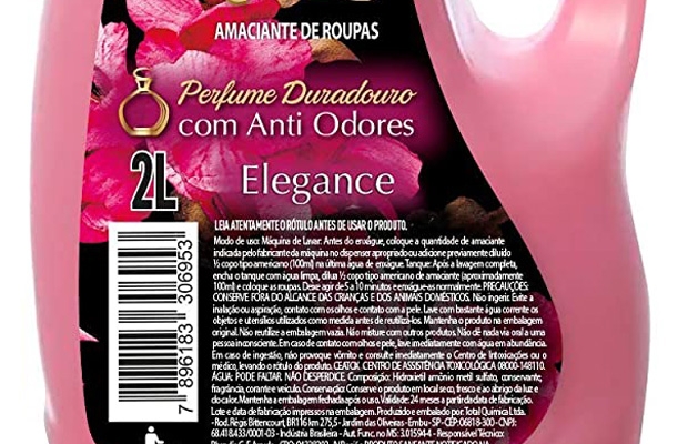 MY BRASIL MERCADO -  Amaciante de roupas Plush Elegance 2L 2
