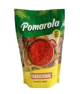 Molho de tomate pronto pomarola tradicional Knorr sachê 300g.