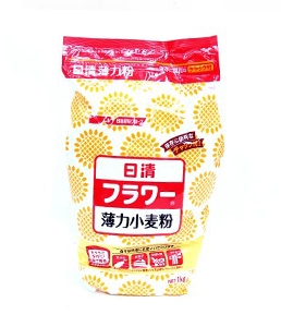 Farinha de trigo 日清 フラワー 薄力小麦粉 1Kg.