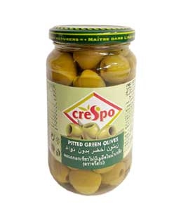 Azeitona sem caroço (Pitted Green Olives) Crespo 333g