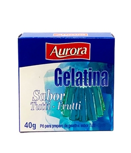 Gelatina sabor Tutti-Frutti Aurora 40g