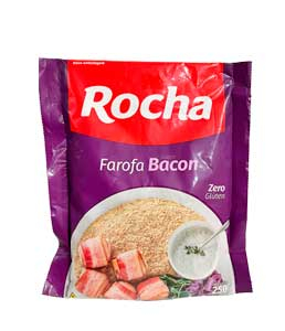 Farofa sabor bacon Rocha 250g