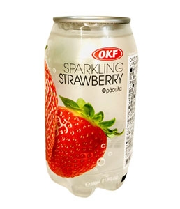 Suco (sparkling strawberry) sabor morango OKF 350ml