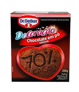 Chocolate em pó Solúvel Dr. Oetker 70 % Cacau 200g