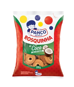 Rosquinhas sabor coco Panco 200g.