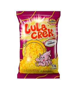 Salgadinhos Lula Crek sabor churrasco 53g