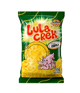 Salgadinhos Lula Crek sabor Cebola 53g