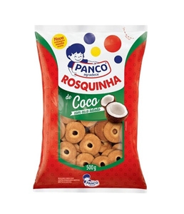 Rosquinhas sabor coco Panco 500g.