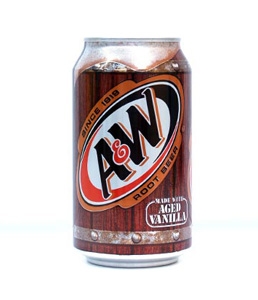 A&W root beer 355ml.