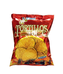 Tortillos cheese flavored corn snacks 100g.