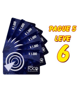 Cartão telefônico Foco card KIT com 6 unidades