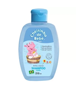 Shampoo suave Cheirinho de bebê Blue 210ml.