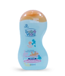 Shampoo suave Bebê Vida 200ml.
