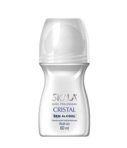Desodorante Roll-on Skala Cristal sem álcool 60ml.
